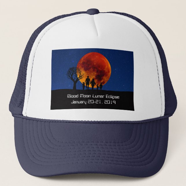 Blood Måne Lunar Eclipse 2019 Keps (Framsida)