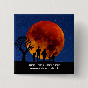 Blood Måne Lunar Eclipse 2019 Knapp