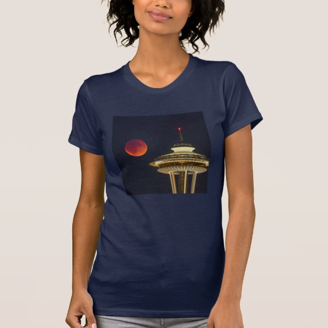 Blood Måne | Seattle Space Nål T Shirt (Framsida)