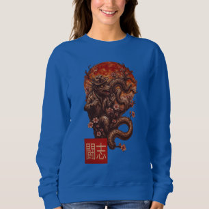 Blood Måne Yokai - Mörk japansk konst T Shirt