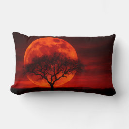 Blood Moon Mesquite Tree Throw Pillow - Western Lumbarkudde