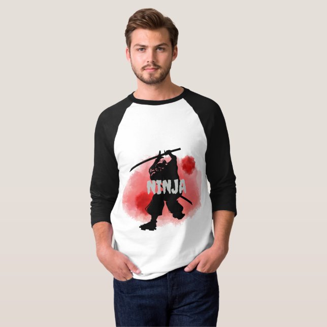 blood moon ninja (anpassa) t shirt (Hel framsida)
