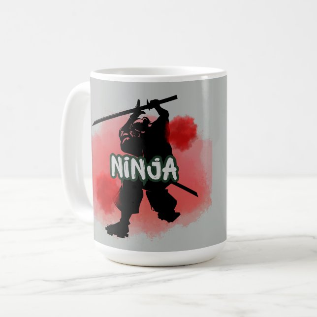 Blood Moon Ninja Kaffemugg (Framsida vänster)