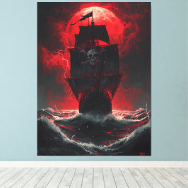 Blood Moon Pirates: Förbannad galleon av Crimson Canvastryck