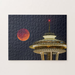 Blood Moon Seattle Space Needle Pussel