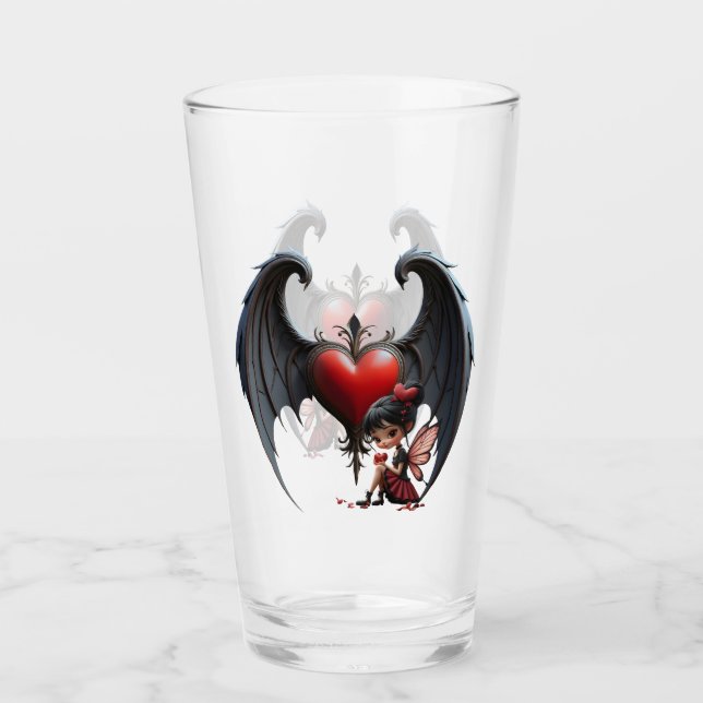 Blood Moon Valentine-älva Glaskopp (Framsida)