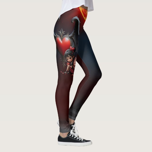 Blood Moon Valentine Älva Leggings (Höger)