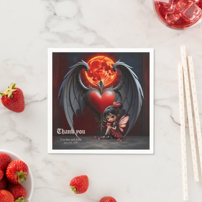 Blood Moon Valentine Älva Pappersservett (Insitu)