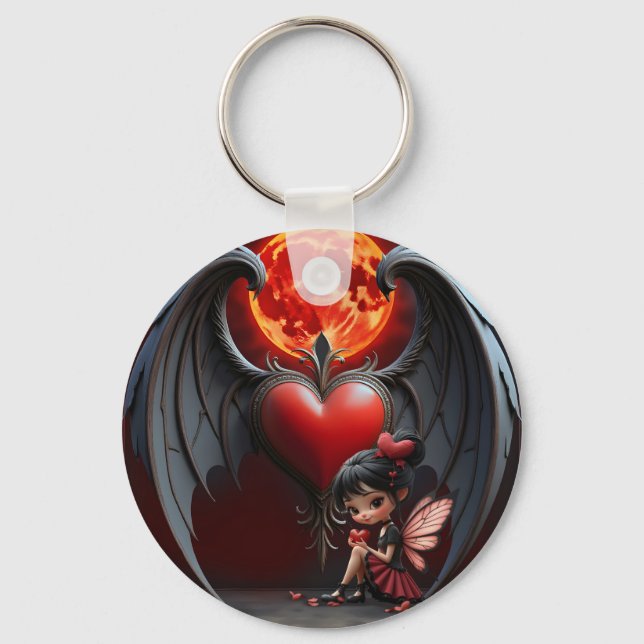 Blood Moon Valentine Fairy Nyckelring (Framsida)