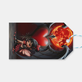 Blood Moon Valentine Fairy Presentetikett