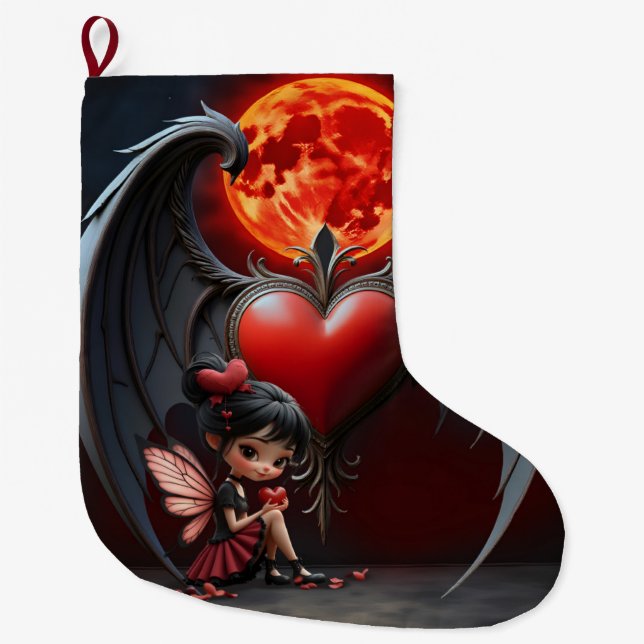 Blood Moon Valentine Fairy Stor Julstrumpa (Framsidan)
