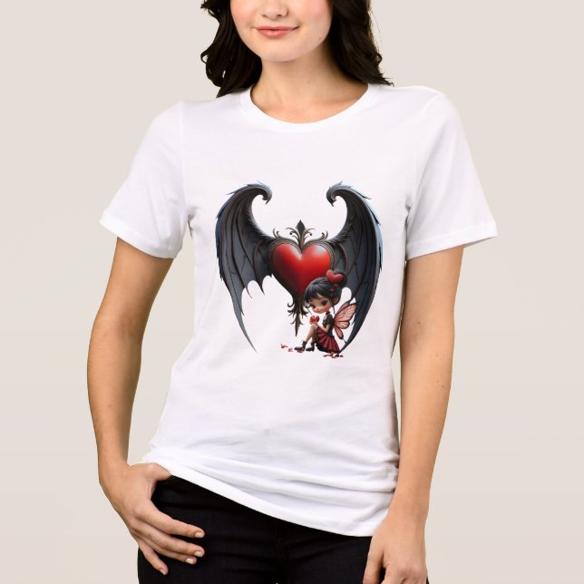 Blood Moon Valentine Fairy T Shirt (Framsida)