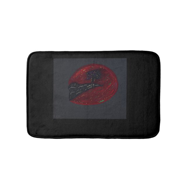 Blood Moonlit Night Bath Mat Badrumsmatta (Framsidan)
