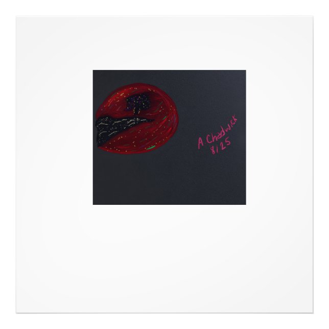 Blood Moonlit Night Photo Enlargement Fototryck (Framsidan)