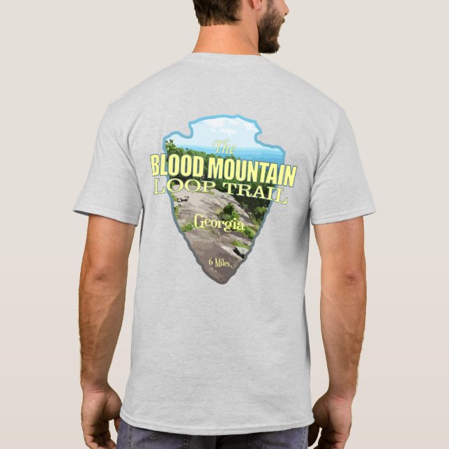 Blood Mountain Loop (pilspets) T Shirt (Baksida)