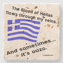 Blood of Hellas & Ouzo Underlägg Sten