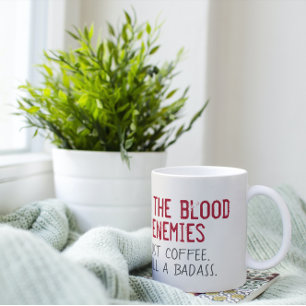 Blood of My Fibers Funny Kaffemugg