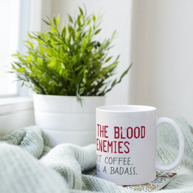 Blood of My Fibers Funny Kaffemugg (Skapare uppladdad)