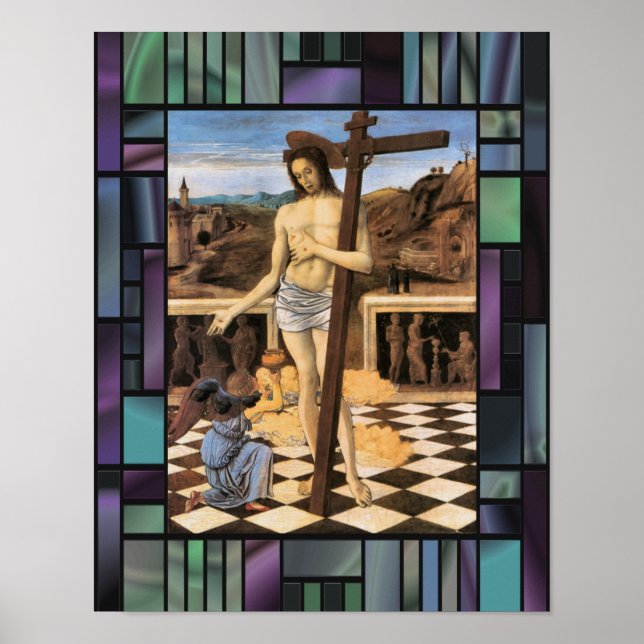Blood of Redeemer Bellini Jesus Angel Poster (Framsidan)