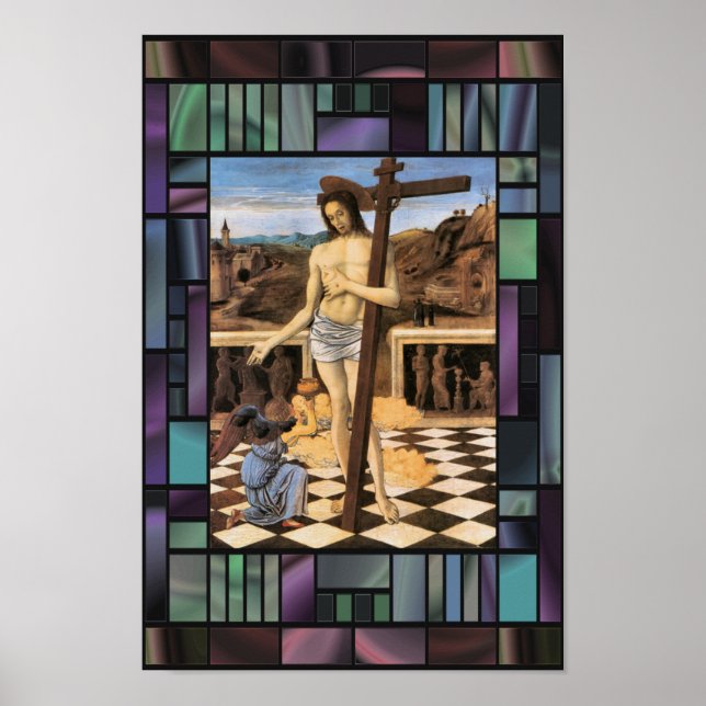 Blood of Redeemer Bellini Jesus Angel Poster (Framsidan)