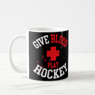 Blood Play Hockey Enforcer Player Goon Gift Kaffemugg