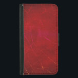 Blood Red Abstrakt Struktur med fläckar Samsung Galaxy S5 Plånboksfodral<br><div class="desc">En röd bakgrund i blodet med ett fläckigt struktur. Rosa och orange,  repor och märken täcker väggen på denna abstrakta konstruktion.</div>