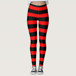 Blood Red and Black Rand Leggings
