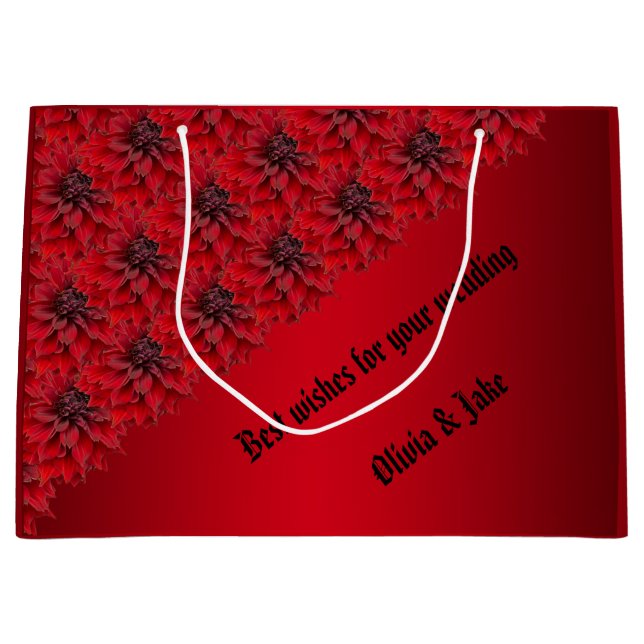 Blood red dahlias in gothic stil - personalize it (Framsidan)