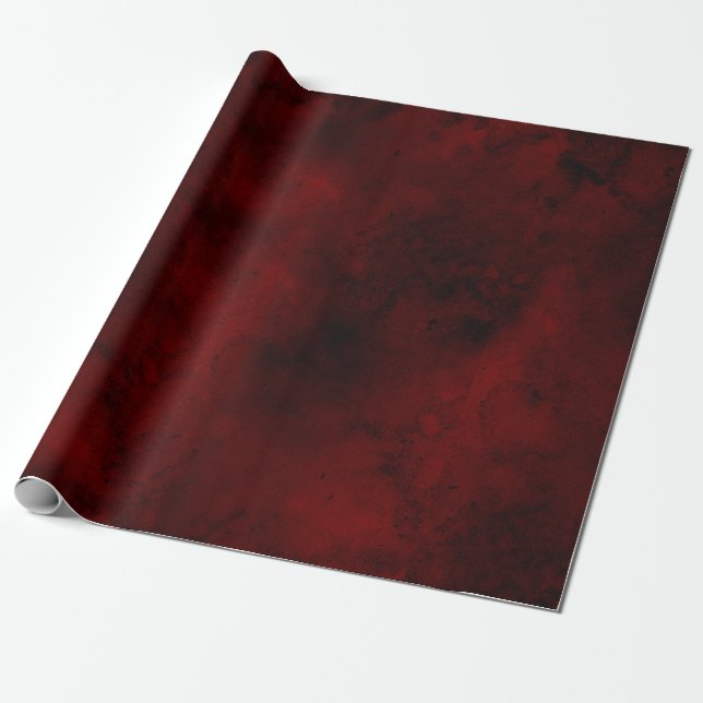 Blood Red Gift Wrap Presentpapper (Utrullad)