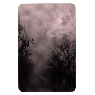 Blood Red Haunted Himlar med Ravens Magnet