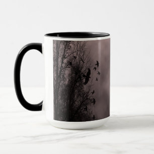 Blood Red Haunted Himlar med Ravens Mugg