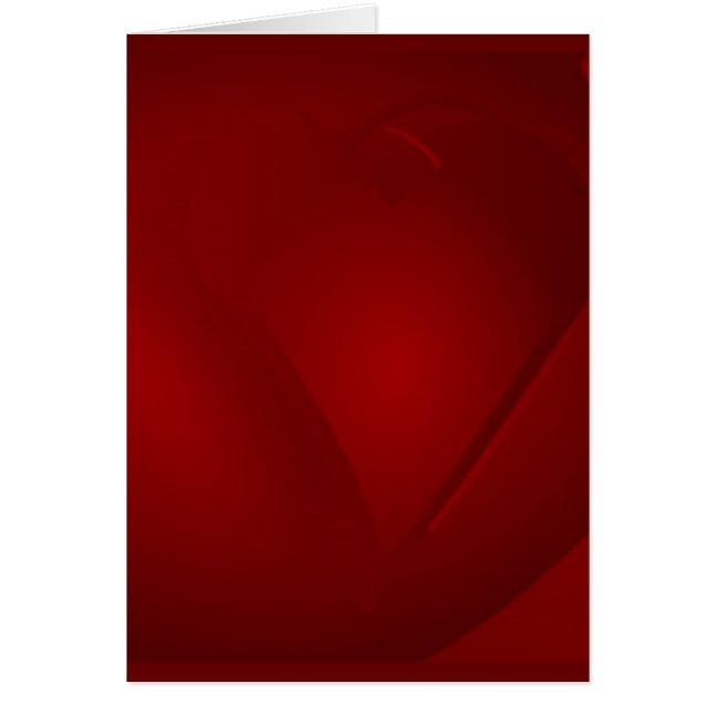 Blood Red Hearts Hälsningskort (Framsidan)