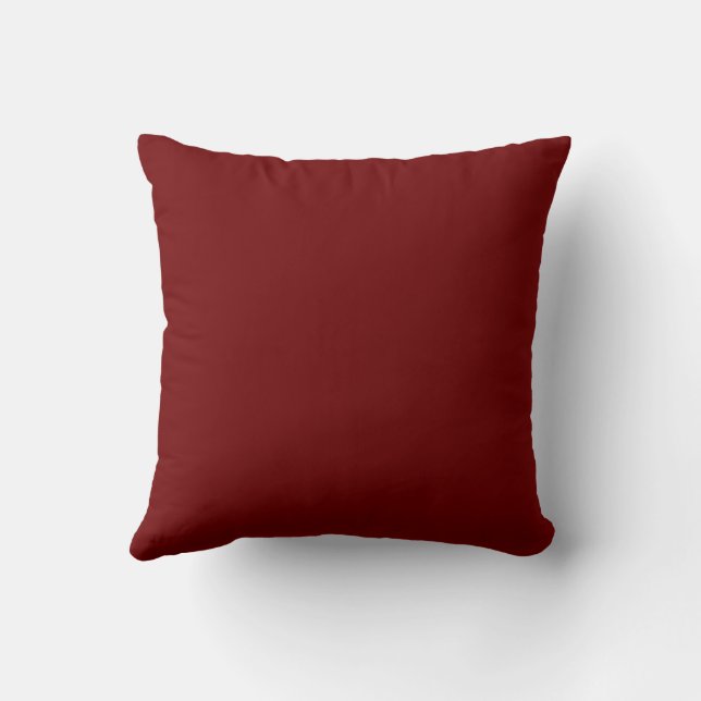 Blood Red Solid Blank Färg Kudde (Baksida)
