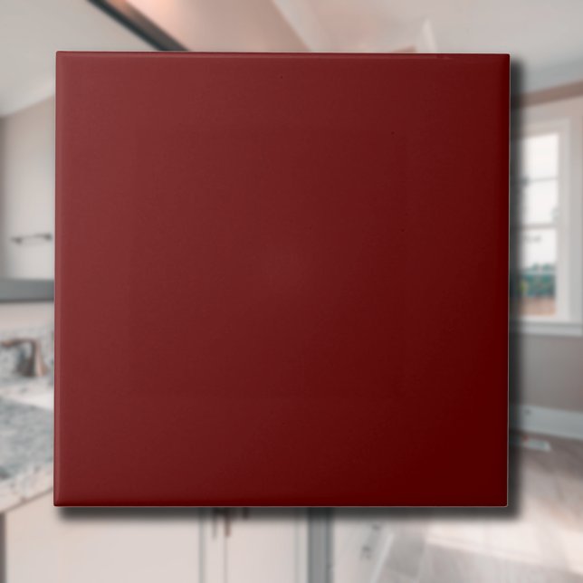 Blood Red Solid Färg | Klassisk | ELEGANT Kakelplatta (Skapare uppladdad)