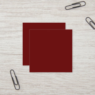 Blood Red Square Affärskort Fyrkantigt Visitkort