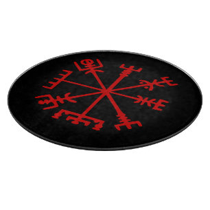 Blood Red Vegvísir (Viking Compass)