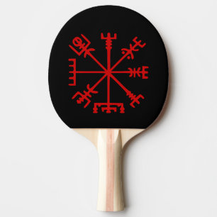 Blood Red Vegvísir (Viking Compass) Pingisracket