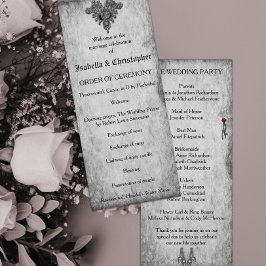 Blood Ro Gothic Bröllop Program