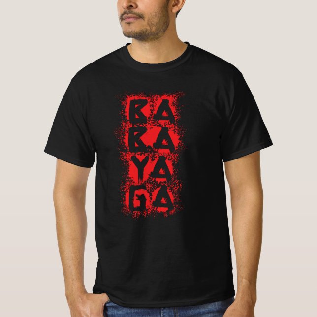 Blood Splatter Baba Yaga T Shirt (Framsida)
