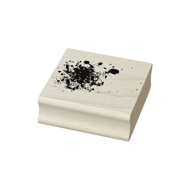 Blood Splatter Halloween Horror Red Bläck Stämpel (Stämpel)