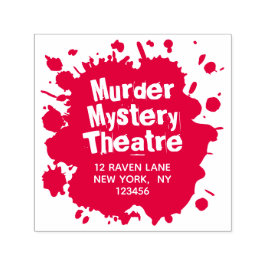 Blood Stain Blot - Halloween Returadress Självfärgande Stämpel