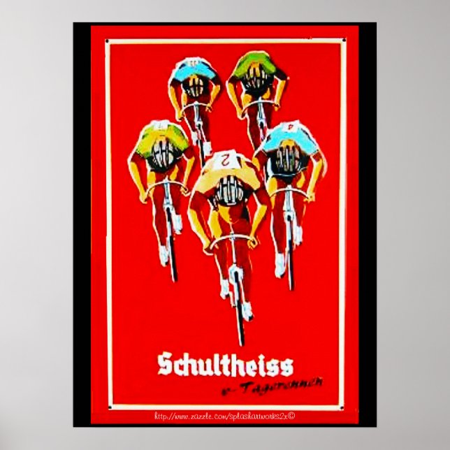 "Blood Sweat & Gears & the Tour de Frankrike" Poster (Framsidan)