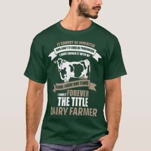 Blood Sweat & Tårar har fött mig Titel of Dairy Fa T Shirt