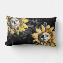 Blood Tea och Red String Lycklig Solrosblomma Pill Lumbarkudde