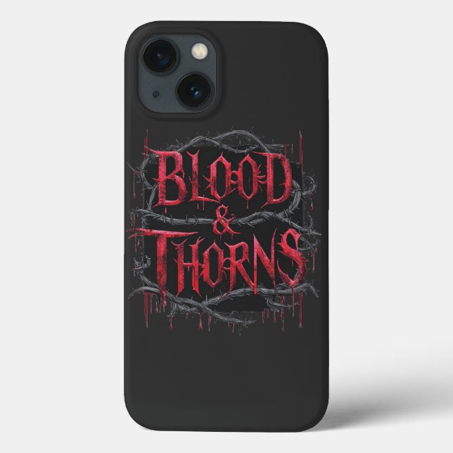 Blood & Thorns gotisk design – mörk och kantig  (Baksida)