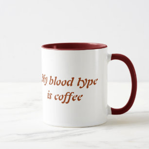 Blood type mugg