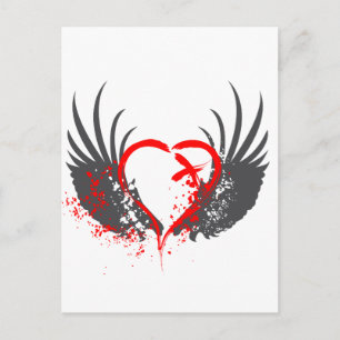 Blood Vinge - Emo, Sten, goth, Alternative, grunge Vykort