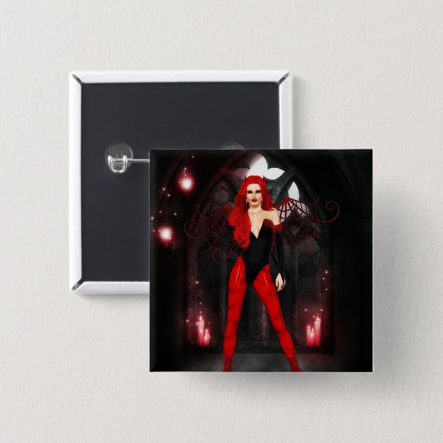 Blood vinge Enchantress Knapp (Framsida & baksida)