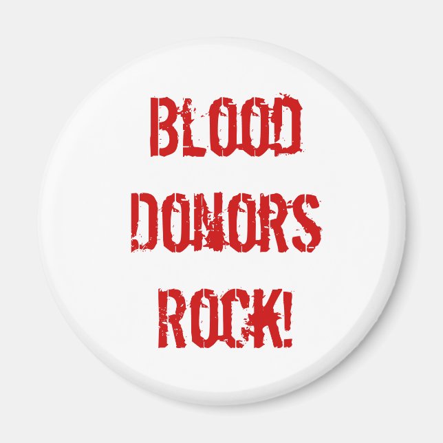 BloodDonorsRock! Magnet (Framsidan)