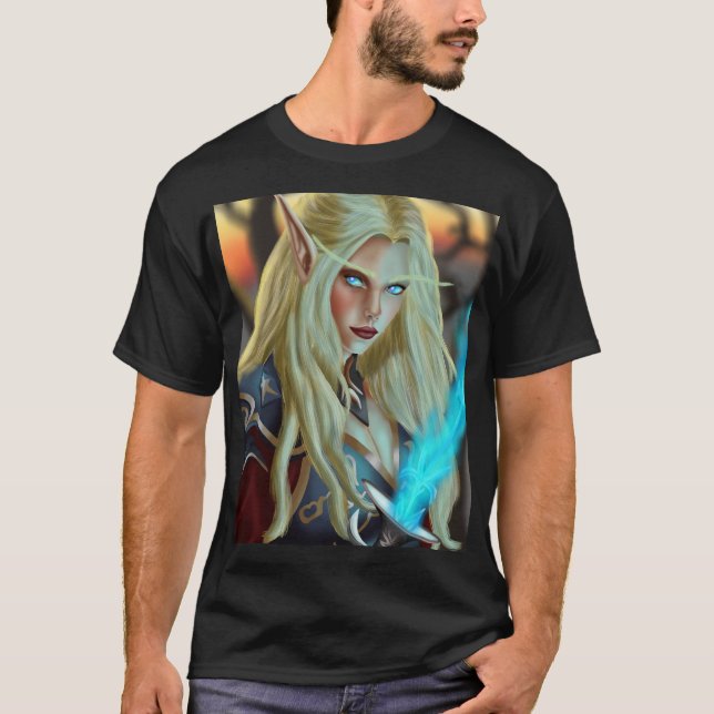 Bloodelf Magician T Shirt (Framsida)